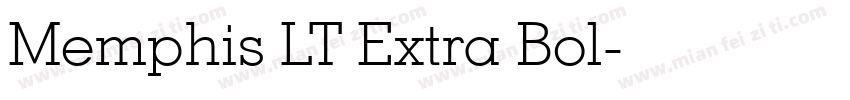 Memphis LT Extra Bol字体转换